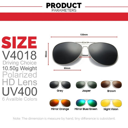 Luxury Aviator Clip-On Sunglasses – UV400 Elite Eye Protection