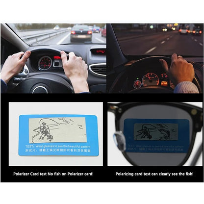 2 In 1 2218A Magnetic Polarized Clip On Sunglasses Women Men Classic Plastic Frame Night Vision Driving Sunglasses UV400