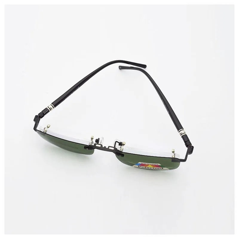 Rimless Glasses Eyeglasses Small Optical Spectacles Yellow Night Vision Goggles Magnetic Polarized Sunglasses Clip UV400 Goggles