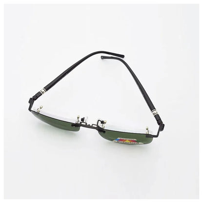 Rimless Glasses Eyeglasses Small Optical Spectacles Yellow Night Vision Goggles Magnetic Polarized Sunglasses Clip UV400 Goggles