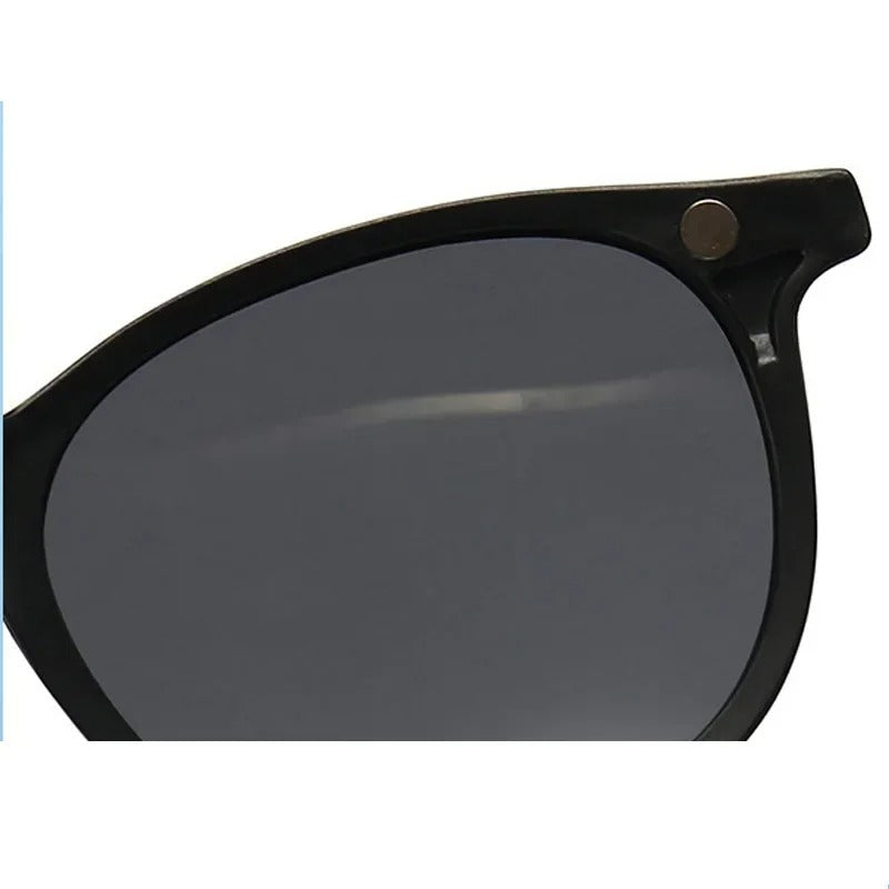 6 In 1 Men Women Polarized Optical Magnetic Sunglasses Clip on Magnet Prescription Round Frame Myopia PC Glasses Frame
