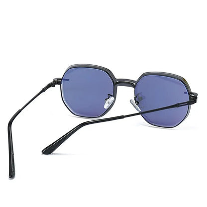Removable Sunglasses Women Men Hexagon Glasses Clip On Lens Anti Blue Light Computer Glasses Dames 7000