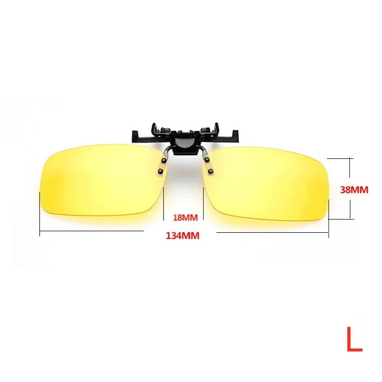 UV400 Clip-On Sunglasses – Premium Large Size for Glasses Wearers