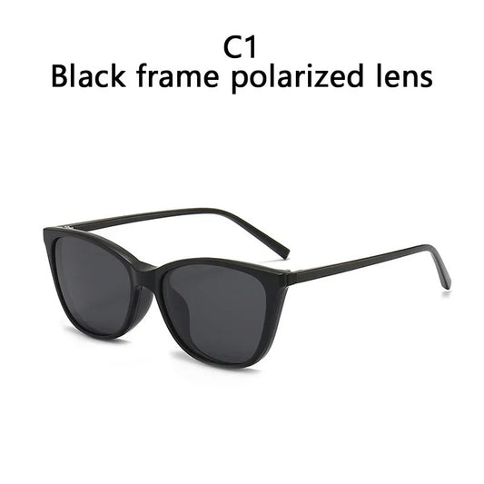 Cat Eye Women Myopia Sunglasses 6 In 1 Polarized Magnetic Clip On Glasses Optical Prescription Eyeglass Frames