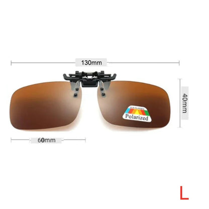 UV400 Clip-On Sunglasses – Premium Large Size for Glasses Wearers
