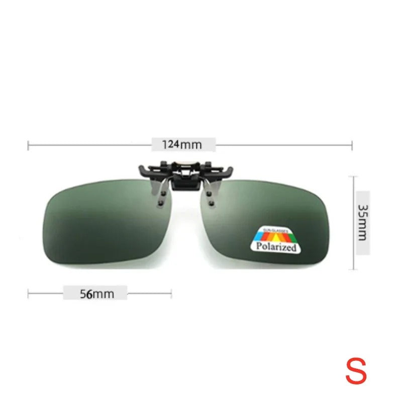 UV400 Clip-On Sunglasses – Premium Large Size for Glasses Wearers