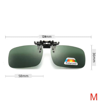 UV400 Clip-On Sunglasses – Premium Large Size for Glasses Wearers